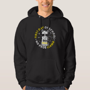 Erster Schultag Nr. ProbLLAMA 9. Klasse LLAMA Hoodie