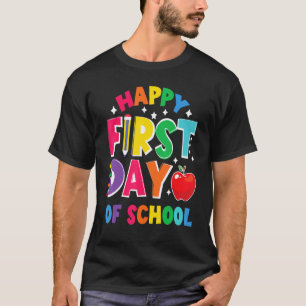 Erster Schultag Outfit Zurück zur Schule Lehrer T-Shirt