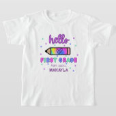 Erster Schultag Personalisiert erste Stufe T-Shirt (Ablage )