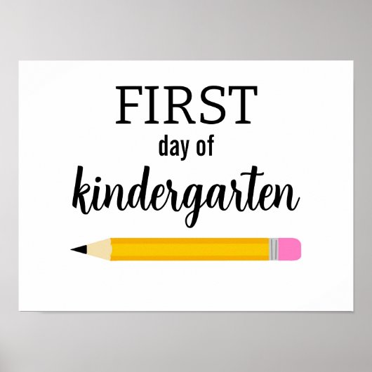 Erster Schultag Poster (Vorne)