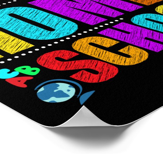 Erster Schultag Poster (Ecke)