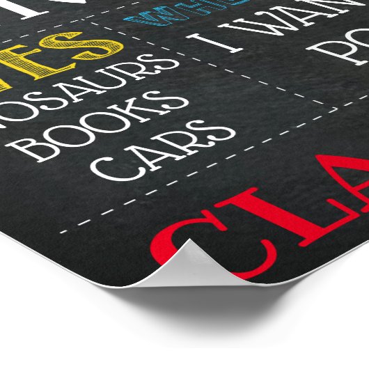 ERSTER SCHULTAG POSTER (Ecke)