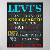 ERSTER SCHULTAG POSTER (Vorne)