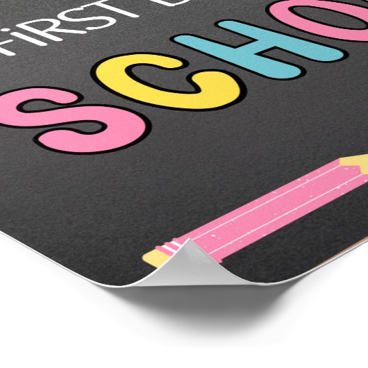 Erster Schultag Poster (Ecke)