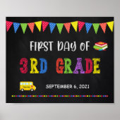 Erster Schultag | Poster der dritten Klasse (Vorne)