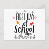 Erster Schultag Postkarte (Vorderseite)