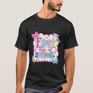 Erster Schultag Preppy Coquette Bow CK Zur Schule T-Shirt