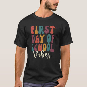 Erster Schultag Stimmung Zurück zur Schule Lehrer T-Shirt
