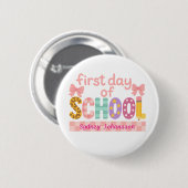 Erster Schultag Süß Zurück zur Schule Button (Vorne & Hinten)