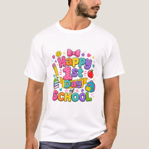 Erster Schultag Süße Bunte Grundschule T-Shirt