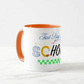 Erster Schultag - T - Shirt - Niedlich & Spaß zurü Tasse (Vorderseite Links)