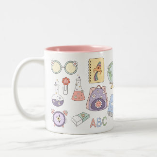 Erster Schultag Tasse – Süße Klassenzimmer Icons