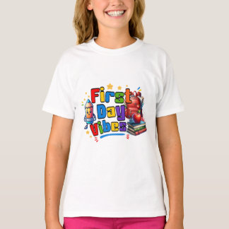 Erster Schultag Vibes Schuldesign T-Shirt