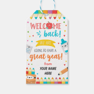 Erster Schultag - Willkommen zurück zur Schule Geschenkanhänger
