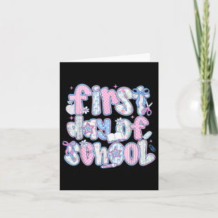 Erster Schultag Zurück zum Schüler t Karte