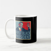 Erster schwarzer Präsident Obama 44 Kaffeetasse (Links)