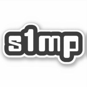 Erster Simp-Aufkleber Aufkleber