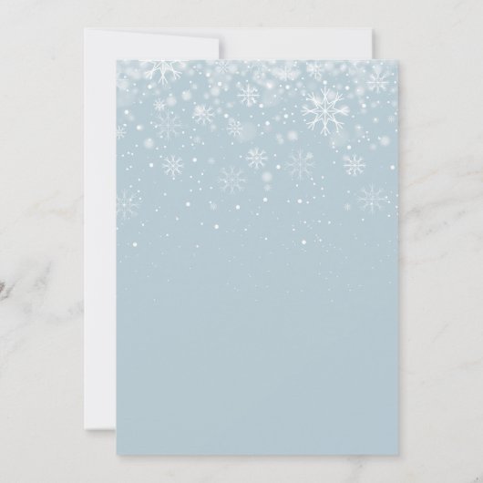 Erster Snowflakes-Kalender Save the Date (Rückseite)