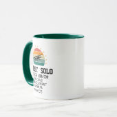 Erster Solo-Flugzeug PILOT, Retro, Personalisiert Tasse (Vorderseite Links)