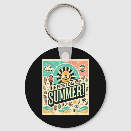 Erster Sommertag Schlüsselanhänger (Vorderseite)