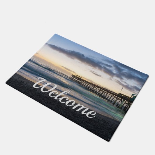 Erster Sonnenaufgang bei Cocoa Doormat Fußmatte (Schrägansicht)