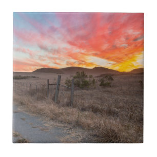 Erster Sonnenuntergang des Tages Fliese