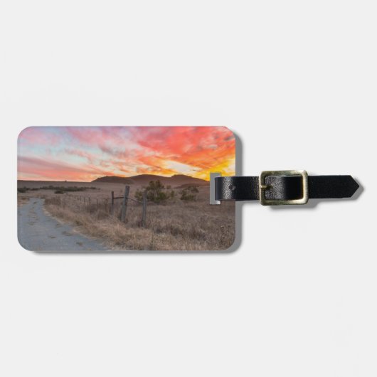 Erster Sonnenuntergang Gepäckanhänger (Vorderseite horizontal)