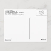 erster Sonnenuntergang Postkarte (Rückseite)