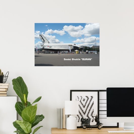 Erster sowjetischer Shuttle Buran Poster (Heimbüro)
