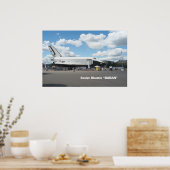 Erster sowjetischer Shuttle Buran Poster (Küche)