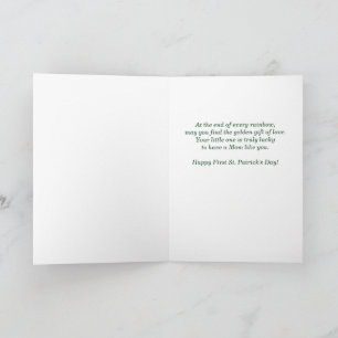 Erster St. Patrick's Day als Mutter Woodland Reh Karte