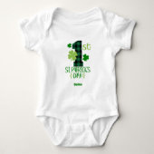Erster St. Patrick's Day Baby Strampler (Vorderseite)