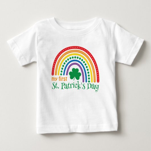 Erster St. Patrick's Day Baby T-shirt (Vorderseite)