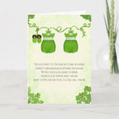 Erster St. Patrick's Day für Zwillings-Enkelinnen Karte (Vorderseite)