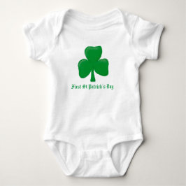 Erster St. Patricks-Tag Baby Strampler