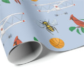 Erster Staaten in Flight North Carolina Geschenkpapier (Rolleneckpunkt)