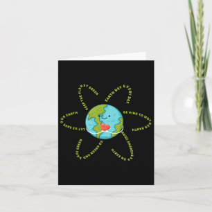 Erster Tag - 54. Jahrestag des Earth Day Women Karte