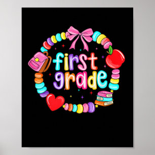 Erster Tag der 1. Klasse Freundschaftsarmband Zurü Poster