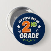 Erster Tag der 2. Klasse Button (Vorne & Hinten)