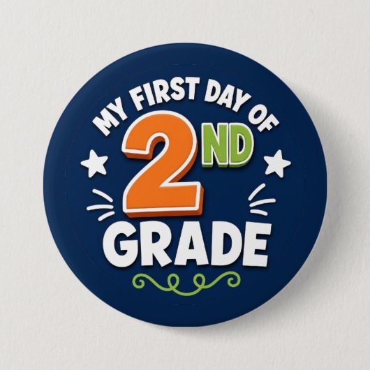 Erster Tag der 2. Klasse Button (Vorderseite)