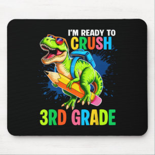 Erster Tag der 3. Klasse T-Shirt Jungen Dinosaurie Mousepad