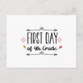 Erster Tag der 4. Klasse Postkarte (Vorderseite)