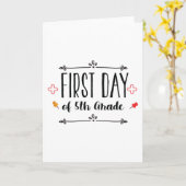 Erster Tag der 5. Klasse Karte (Gelbe Blume)