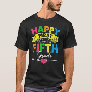 Erster Tag der 5. Klasse Lehrer Mittelschule zurüc T-Shirt