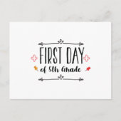 Erster Tag der 5. Klasse Postkarte (Vorderseite)