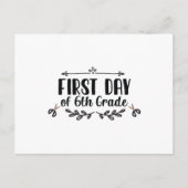 Erster Tag der 6. Klasse Postkarte (Vorderseite)