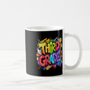Erster Tag der dritten Klasse Blumenstrauß für Leh Kaffeetasse