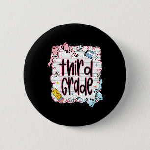 Erster Tag der dritten Klasse Coquette-Schleife fü Button