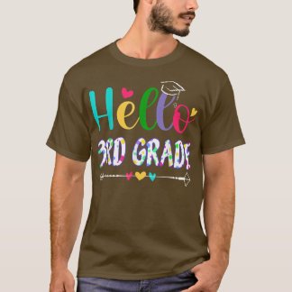 Erster Tag der dritten Klasse zurück zur Schule fü T-Shirt
