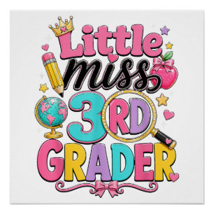 Erster Tag der dritten kleinen Miss 3. Klasse Poster